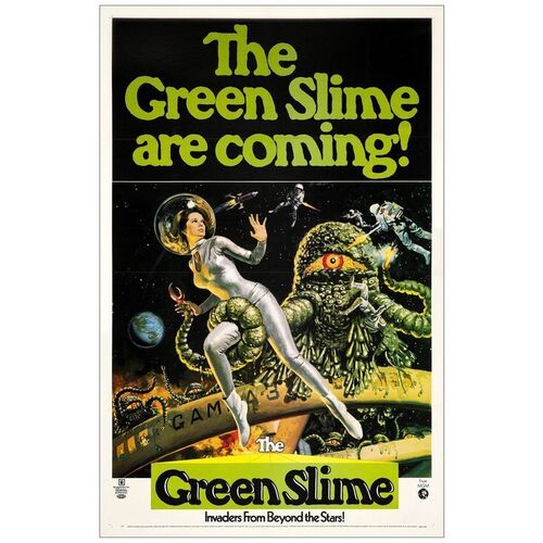 Lot # 709: THE GREEN SLIME - One-Sheet (27" x 41"); Very Fine+ on Linen