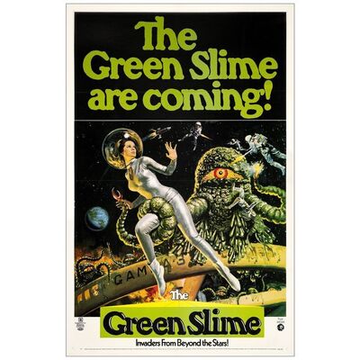 Lot # 709: THE GREEN SLIME - One-Sheet (27" x 41"); Very Fine+ on Linen