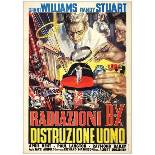 Lot # 712: THE INCREDIBLE SHRINKING MAN - Italian 4-Fogli (55" x 77"); Very Fine+ on Linen