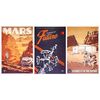 Lot # 718: THE MARTIAN - IMAX Alternative Art Posters (3) (27" x 40"); Mint Rolled