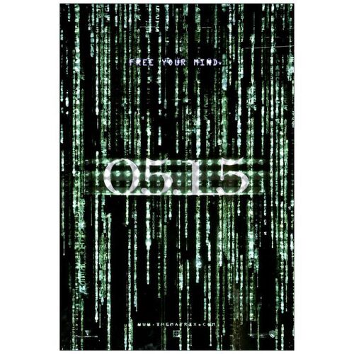 Lot # 720: THE MATRIX RELOADED - One-Sheet (27" x 40"); Holofoil Teaser; Very Fine+ Rolled