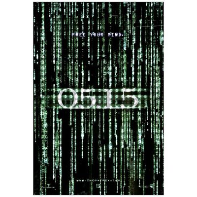Lot # 720: THE MATRIX RELOADED - One-Sheet (27" x 40"); Holofoil Teaser; Very Fine+ Rolled