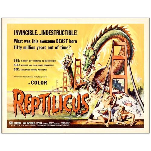 Lot # 723: REPTILICUS - Half Sheet (22" x 28"); Very Fine Folded