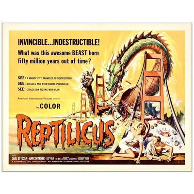 Lot # 723: REPTILICUS - Half Sheet (22" x 28"); Very Fine Folded
