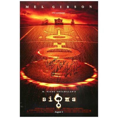 Lot # 726: SIGNS - One-Sheet, DS (27" x 40") Autographed by Mel Gibson; Advance; Very Fine Rolled