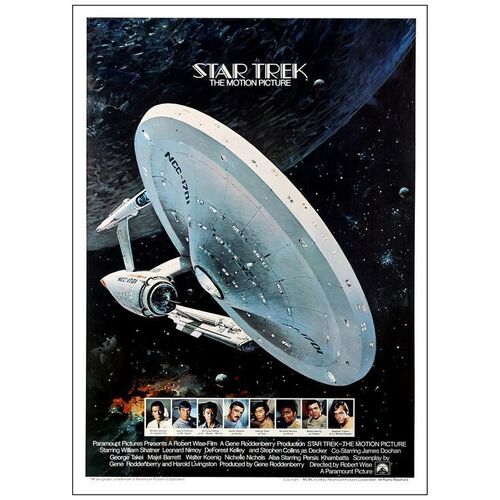 Lot # 728: STAR TREK: THE MOTION PICTURE - British Double Crown (19" x 26"); Very Fine+ Rolled
