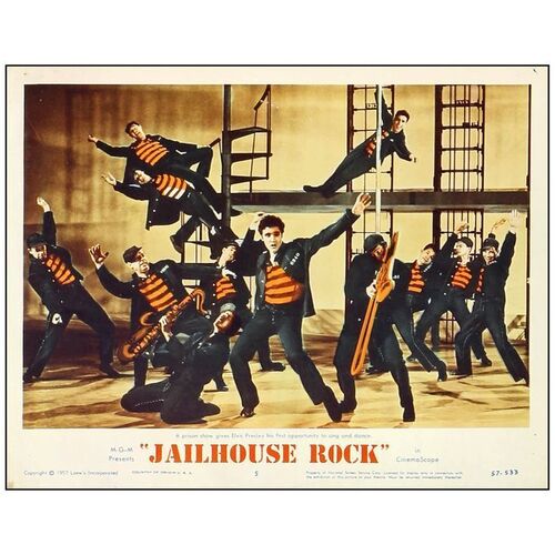 Lot # 734: JAILHOUSE ROCK - Lobby Card (11" x 14"); Very Fine-