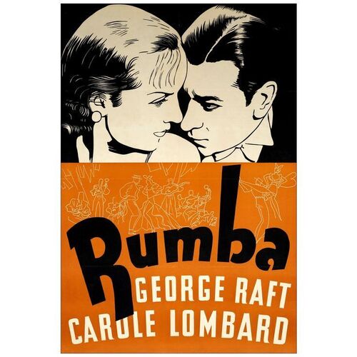 Lot # 748: RUMBA - One-Sheet (27.5" x 41"); Leader Press Style; Fine+ on Linen, Full-Bleed