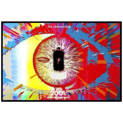 Lot # 751: 2001: A SPACE ODYSSEY - Hand Numbered Foil Paper Limited Edition (36" x 24"); Foil Paper Edition; Very Fine+ Rolled