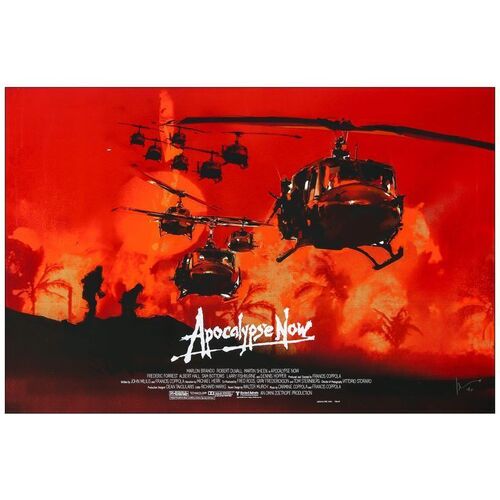 Lot # 753: APOCALYPSE NOW - Hand Signed and Numbered Limited Edition Artist's Proof Screen Print (36" x 24"); Mint Rolled