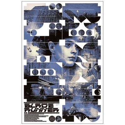 Lot # 757: BLADE RUNNER - Hand Signed and Numbered Limited Edition Artist's Proof Screen Print (24" x 36); Very Fine+ Rolled