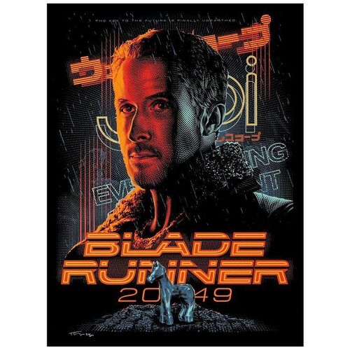 Lot # 761: BLADE RUNNER 2049 - Hand Signed and Numbered Limited Edition Screen Print (18" x 24"); Mint Rolled