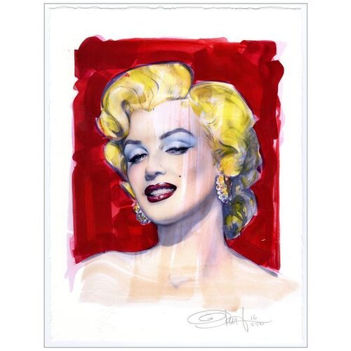 Lot # 769: MARILYN MONROE - Hand Signed and Numbered Limited Edition Giclee Print w/COA (9" x 12"); Mint on Paper