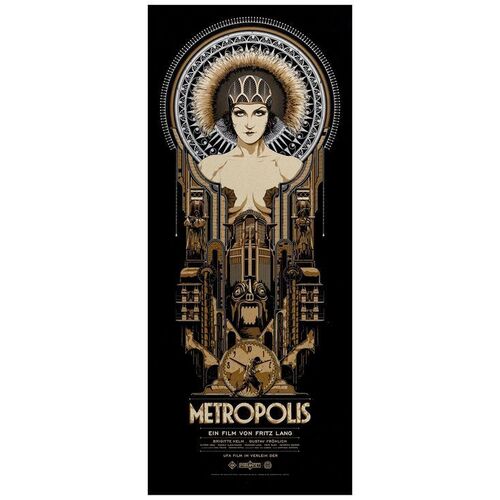 Lot # 770: METROPOLIS - Hand Signed and Numbered Variant Limited Edition Screen Print (15" x 36"); Variant; Mint Rolled