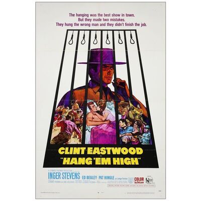 Lot # 788: HANG 'EM HIGH - One-Sheet (27" x 41"); Very Fine- Folded