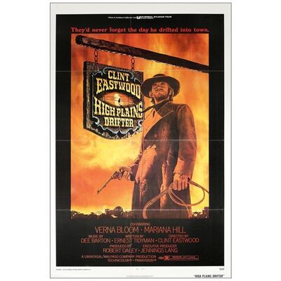 Lot # 789: HIGH PLAINS DRIFTER - One-Sheet (27" x 41"); Very Fine+ Folded