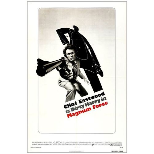 Lot # 792: MAGNUM FORCE - One-Sheet (27" x 41"); Near Mint Folded