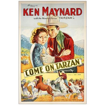 Lot # 808: COME ON, TARZAN - One-Sheet (27" x 41"); Fine+ Folded