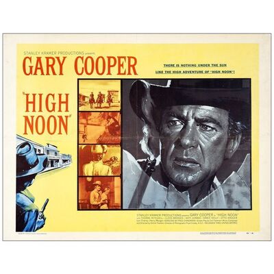 Lot # 813: HIGH NOON - Half Sheet (22" x 28"); Style A; Fine+ on Linen