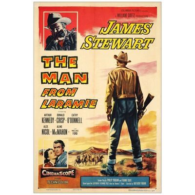 Lot # 815: THE MAN FROM LARAMIE - One-Sheet (27" x 41"); Fine+ on Linen
