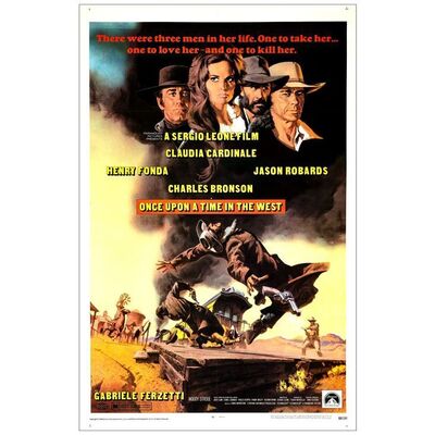 Lot # 819: ONCE UPON A TIME IN THE WEST - One-Sheet (27" x 41"); Very Fine+ on Linen