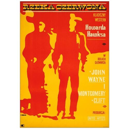 Lot # 821: RED RIVER - Polish (22.75" x 32.25"); First Polish Release; Very Fine+ on Linen