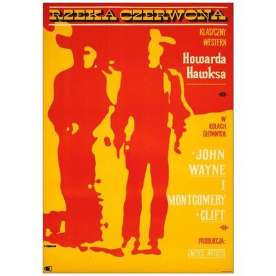 Lot # 821: RED RIVER - Polish (22.75" x 32.25"); First Polish Release; Very Fine+ on Linen