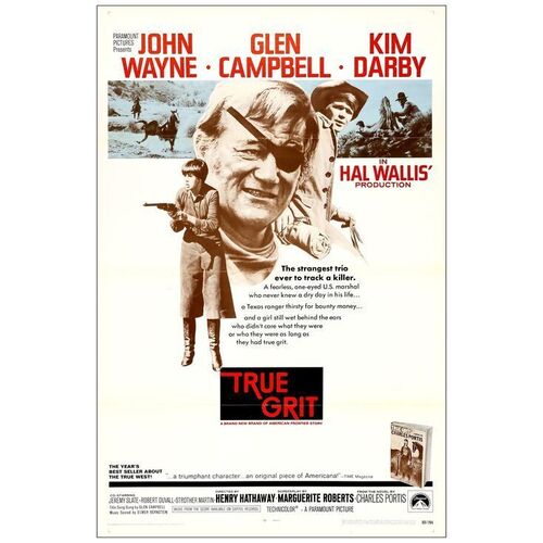 Lot # 823: TRUE GRIT - One-Sheet (27" x 41"); Mint Folded