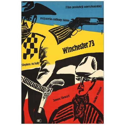 Lot # 826: WINCHESTER '73 - Polish One-Sheet (23" x 33.75"); Very Fine+ on Linen