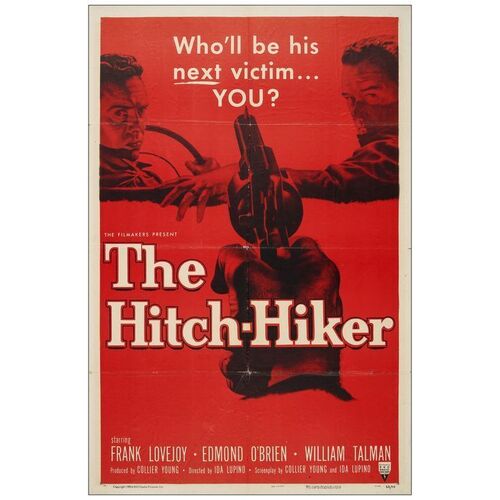 Lot # 847: THE HITCH-HIKER - One-Sheet (27" x 41"); Very Fine- Folded