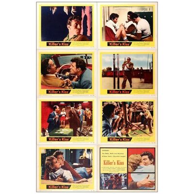 Lot # 851: KILLER'S KISS - Lobby Card Set (8) (11" x 14"); Very Fine+