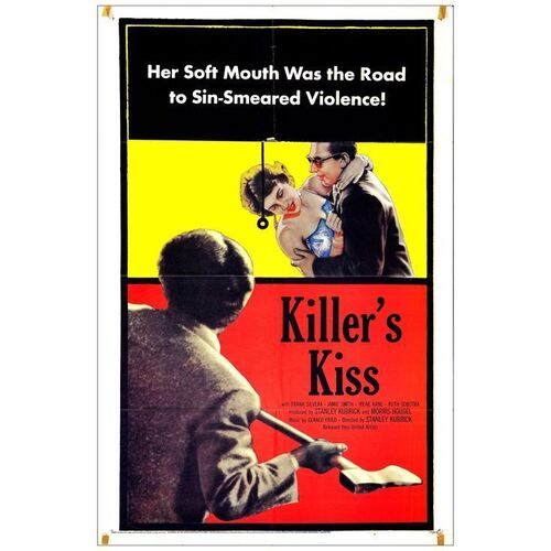 Lot # 852: KILLER'S KISS - One-Sheet (27" x 41"); Fine+ Folded