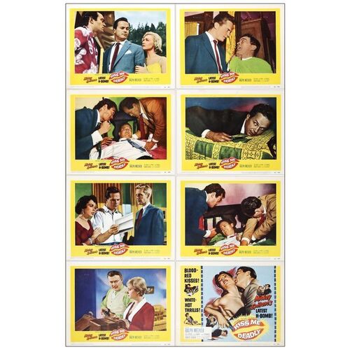 Lot # 855: KISS ME DEADLY - Lobby Card Set (8) (11" x 14"); Fine+