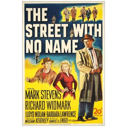 Lot # 863: THE STREET WITH NO NAME - One-Sheet (27" x 41"); Fine+ on Linen