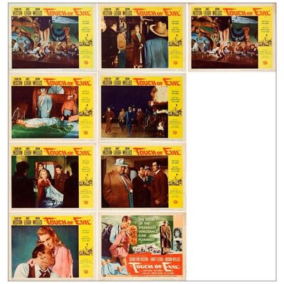 Lot # 868: TOUCH OF EVIL - Lobby Card Set (8) & Duplicate Lobby Card (11" x 14"); Very Fine-