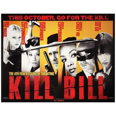 Lot # 884: KILL BILL: VOL. 1 - Subway Poster (47" x 59.5"); Advance; Very Fine+ on Linen