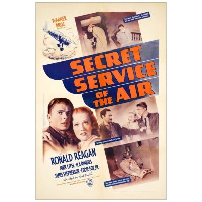 Lot # 891: SECRET SERVICE OF THE AIR - One-Sheet (27" x 41"); Very Fine- on Linen