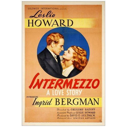 Lot # 907: INTERMEZZO - One-Sheet (27" x 41"); Very Fine on Linen