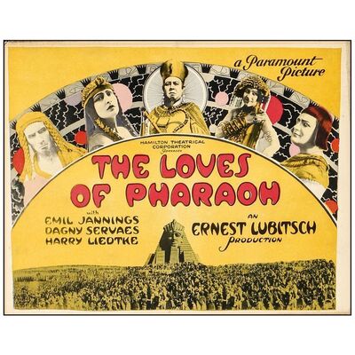 Lot # 915: THE LOVES OF PHARAOH - Title Lobby Card (11" x 14"); Very Fine-