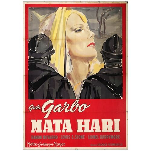 Lot # 917: MATA HARI - Italian 4-Fogli (53.5" x 77"); Fine Folded