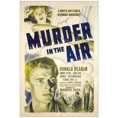 Lot # 918: MURDER IN THE AIR - One-Sheet (27" x 41"); Fine- on Linen
