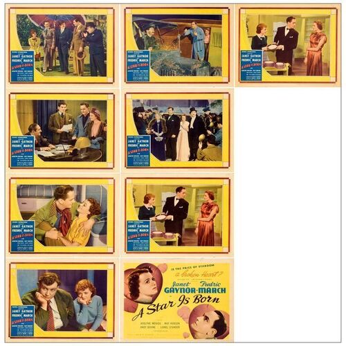 Lot # 925: STAR IS BORN, A - Lobby Card Set (8) & Duplicate Lobby Card (11" x 14"); Fine+