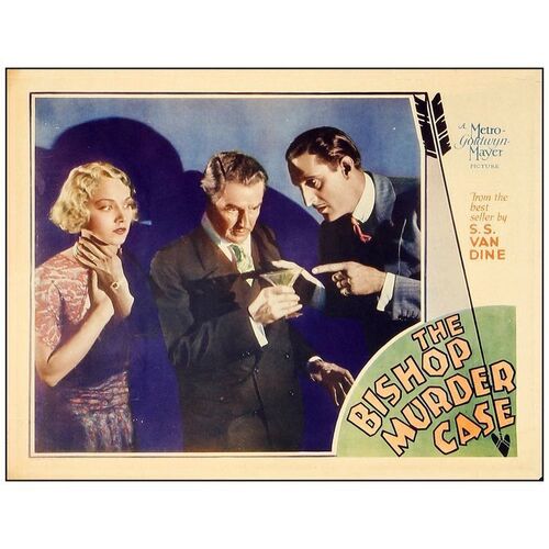 Lot # 936: THE BISHOP MURDER CASE - Lobby Card (11" x 14"); Fine