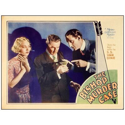 Lot # 936: THE BISHOP MURDER CASE - Lobby Card (11" x 14"); Fine