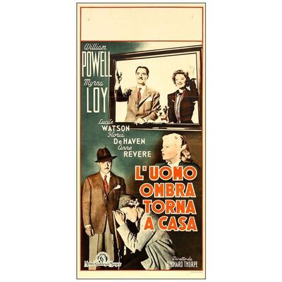 Lot # 939: THE THIN MAN GOES HOME - Italian Locandina (13" x 27.5"); Very Fine+ Folded
