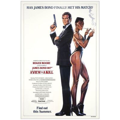Lot # 940: JAMES BOND: A VIEW TO A KILL - One-Sheet (27" x 41"); Advance; Very Fine on Linen