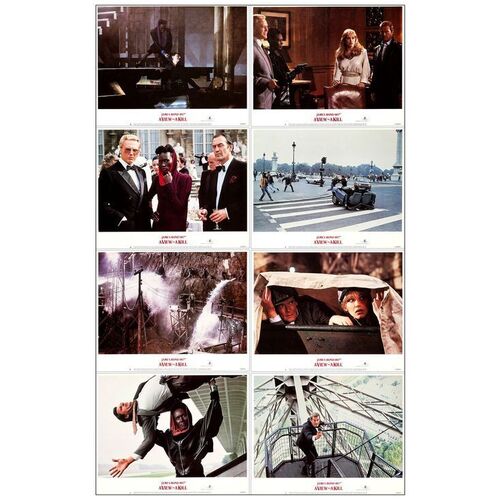 Lot # 941: JAMES BOND: A VIEW TO A KILL - Lobby Card Set (8) (11" x 14"); Mint