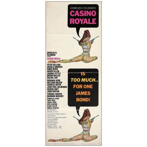 Lot # 942: JAMES BOND: CASINO ROYALE - Insert (14" x 36"); Very Fine Folded