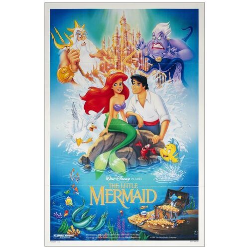 Lot # 956: THE LITTLE MERMAID - One-Sheet, DS (27" x 41"); Very Fine Folded