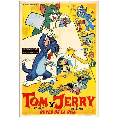 Lot # 963: TOM AND JERRY - Argentina One-Sheet (29" x 42"); Fine+ Folded